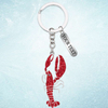 Custom Logo Tourist Souvenir Personalized Alloy Metal Crab Keyring Crab Keychain