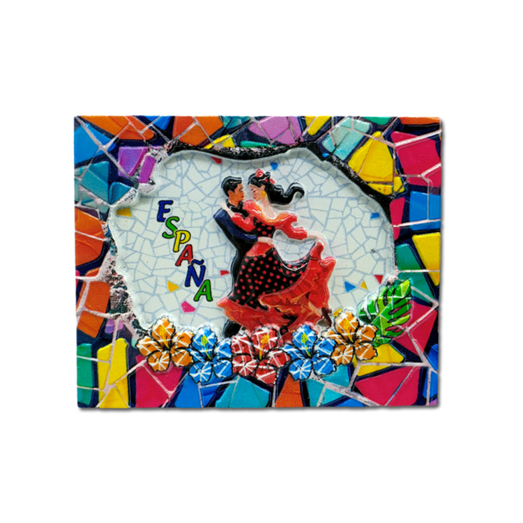 Resin Spain Dancing Girl Design Barcelona Valencia Souvenir Fridge Magnet