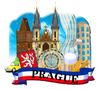 Resin Travel Gift Praha Czech Republic Prague Souvenir Fridge Magnet