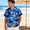 Wholesale Customized Logo Souvenir Tropical Seaside Summer Breathable Dolphin Turtle Beach Shirt