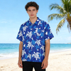 Custom Logo Design Printed Souvenir Casual Breathable Tropical Style Aloha Floral Hawaii Shirt For Men