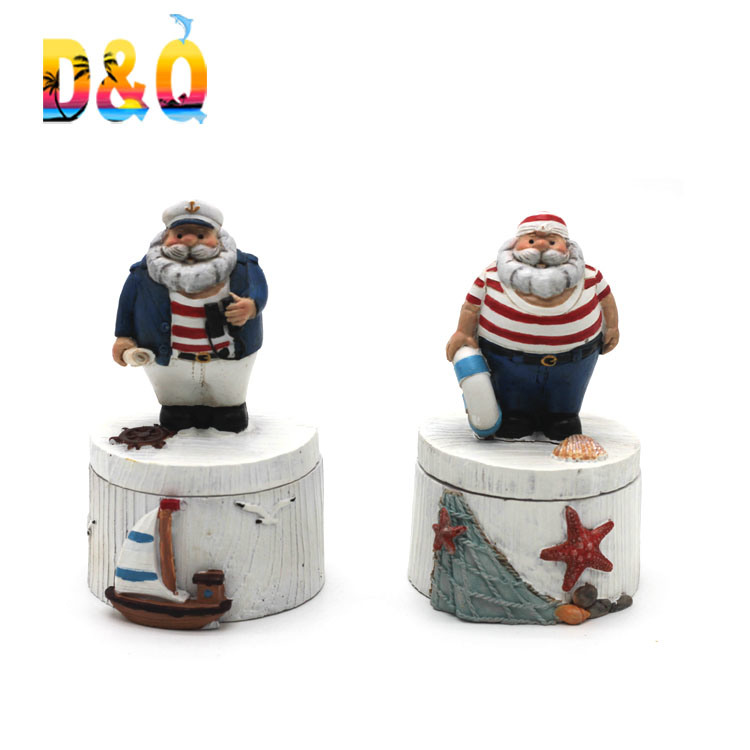 Custom Souvenir Figurine Vintage Style Nautical Craft Resin Sailor Statue