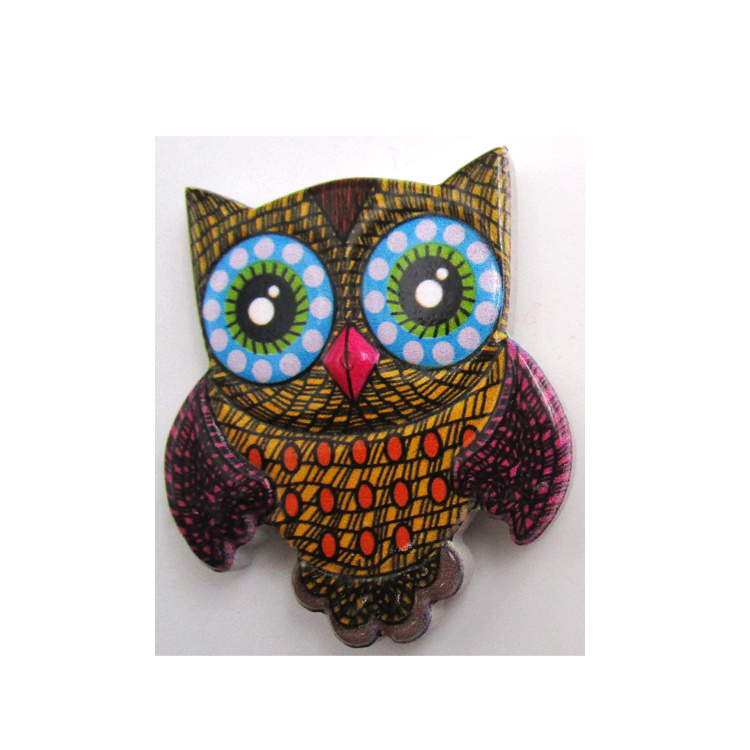 Custom Printed Resin Europe Souvenir Owl Gift Owl Magnet