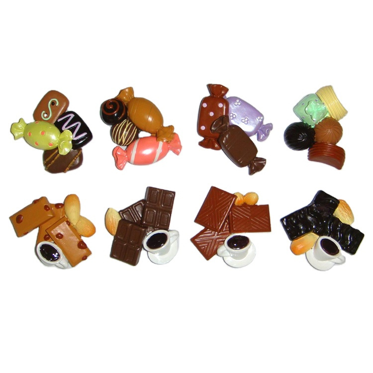 Creative Simulation Food Resin Chocolate Fridge Magnets