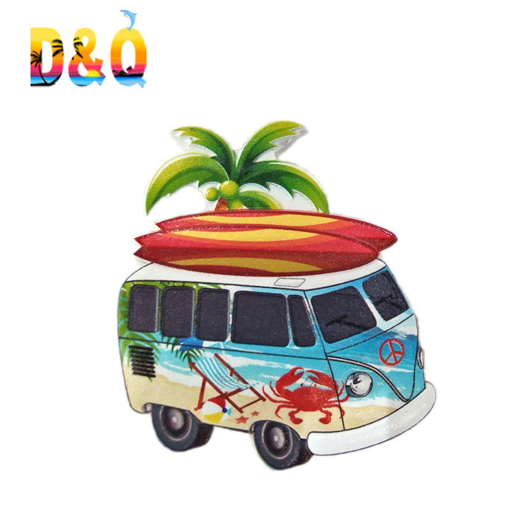 Custom Resin Printed Beach Tourist Souvenir Surf Board Souvenir Fridge Magnet