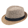 Wholesale Beach Sun Plaid Hat Paper Panama Fedora Straw Hat