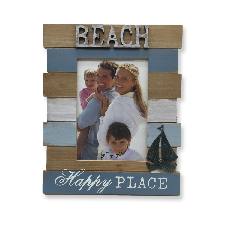 Wholesale Tourist Souvenir Wood Picture Frame Beach Nautical Style MDF Photo Frame