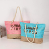 Wholesale Women Casual Summer Sequin Straw Beach Bag