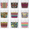 Factory Wholesale Print Women Boho Canvas Beach Bag Mandala Tote Bags