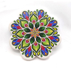 Wholesale Custom Shape Logo Printing Ceramic Boho Flower Coaster