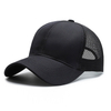 Wholesale Sports Casual Plain Mesh Snapback Trucker Caps Black Baseball Caps for Men