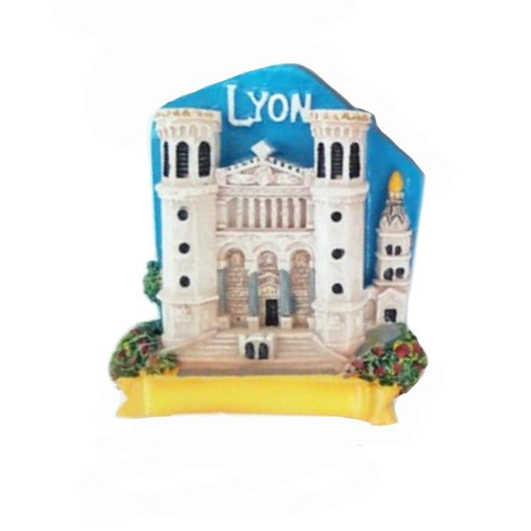 Factory Custom Resin Travel Gift Magnet France Lyon Souvenir Fridge Magnet