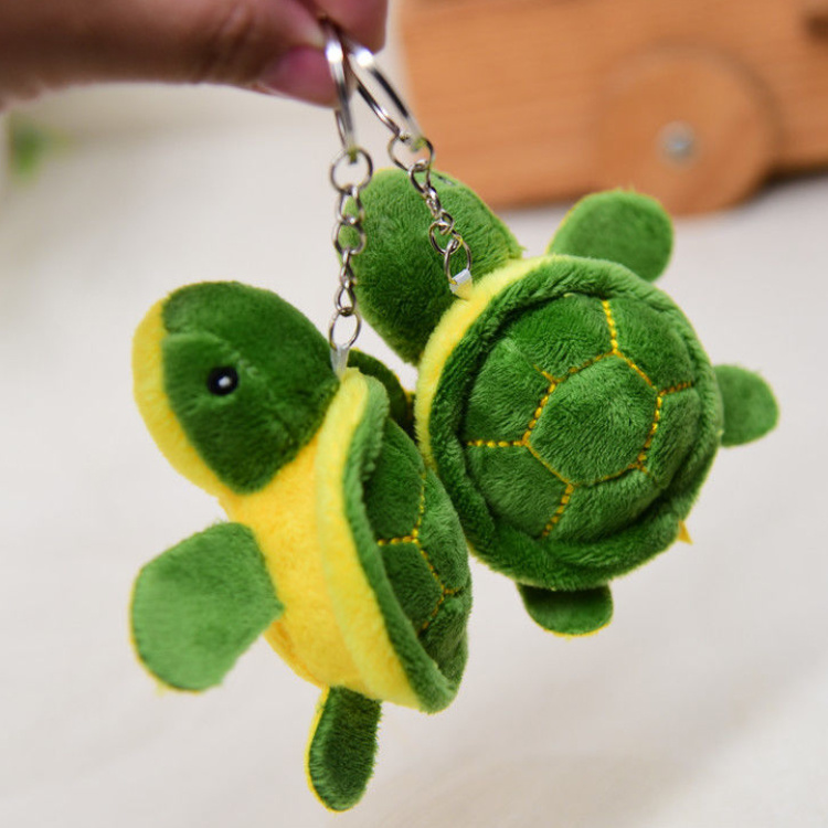 Custom Cute Animal Plush Toy Keychain Tourist Souvenir Plush Turtle Keychain