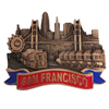 Custom Logo Metal Alloy USA Tourist Souvenir San Francisco Souvenirs Fridge Magnet Bottle Opener