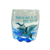 Custom Decal Logo Tourist Souvenir Spray Bottom Shot Glass 3oz Tumbler Sublimation Shot Glass