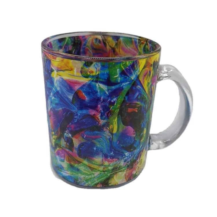 Custom Logo Beach Souvenir Turtle Mug Transparent Glass Coffee Mug