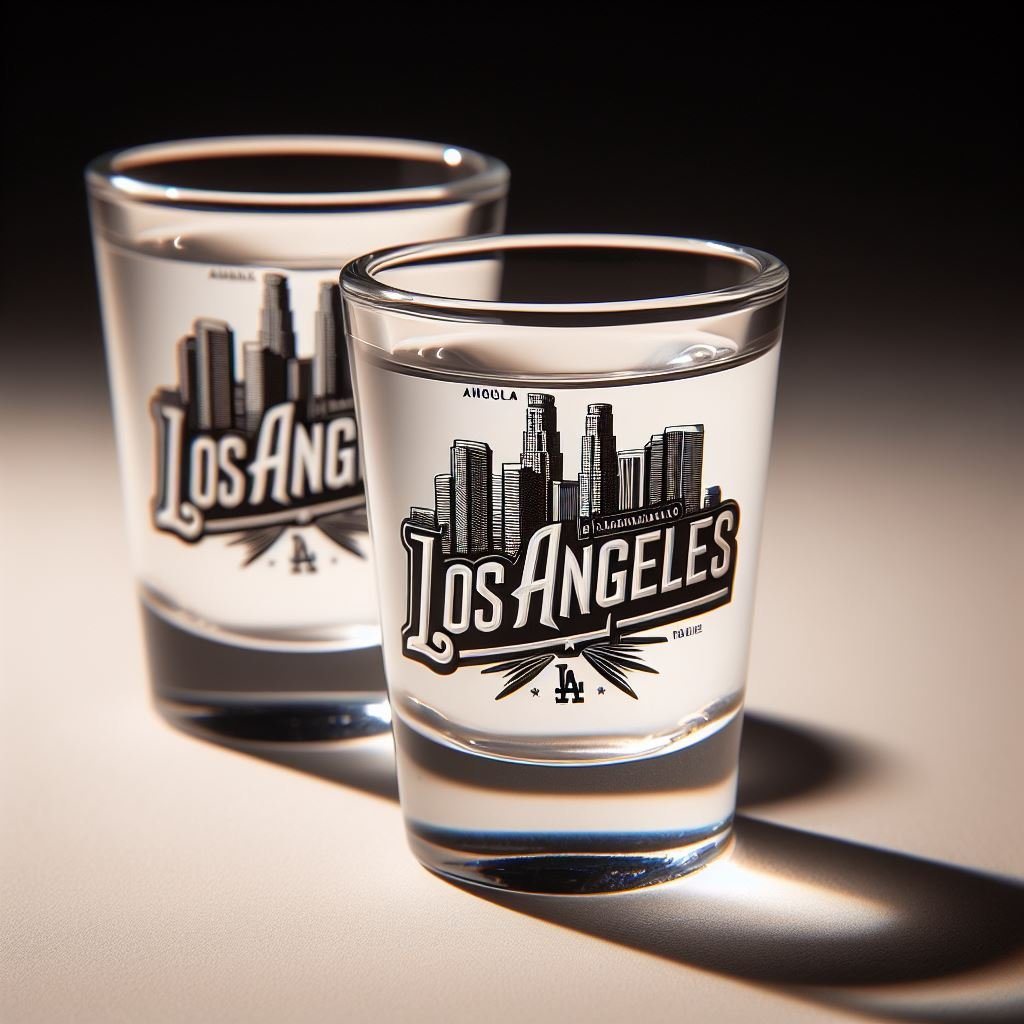 Custom Logo 1.5oz USA City Souvenir Los Angeles Shot Glasses