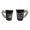 Wholesale Custom Creative Souvenir Gift Skeleton Skull Ceramic Mug