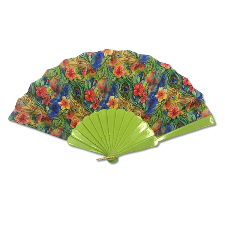 Factory Customized Logo Printing Foldable Tourist Souvenir Plastic Hand Fans Wholesale Custom Hand Fan for Women