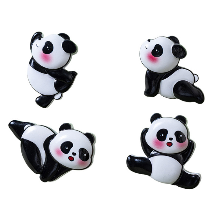 Custom Resin 3D Printing Animal Souvenir Cute Panda Fridge Magnet