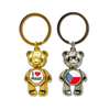 Customized Logo Shaped Metal Bear Czech Republic Prague Souvenir Keychain