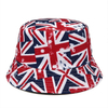 Wholesale Custom Printing Souvenir Cap Unisex Reversible Country Flag Bucket Hat Custom