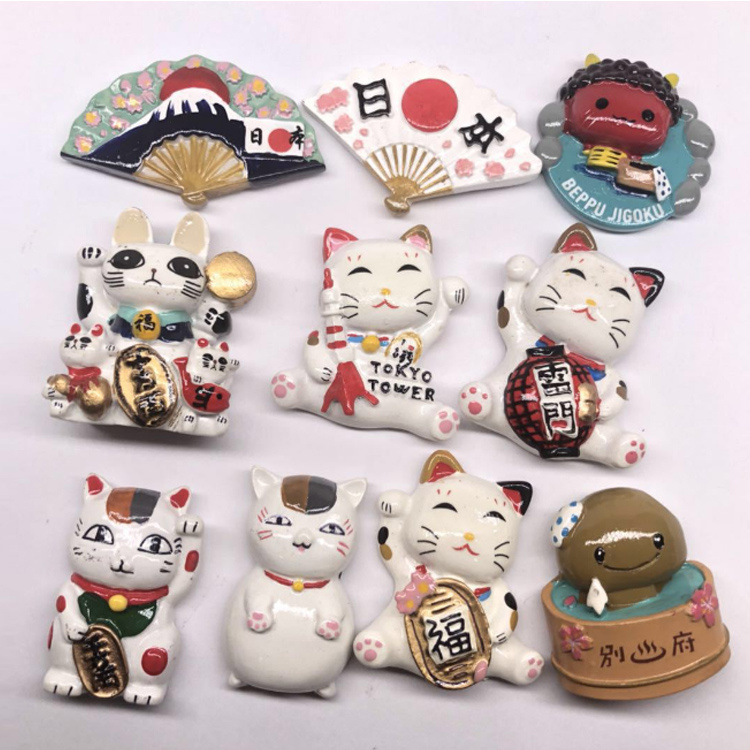 Custom Japan Souvenir Items Resin Travel Gift Japan Fridge Magnet