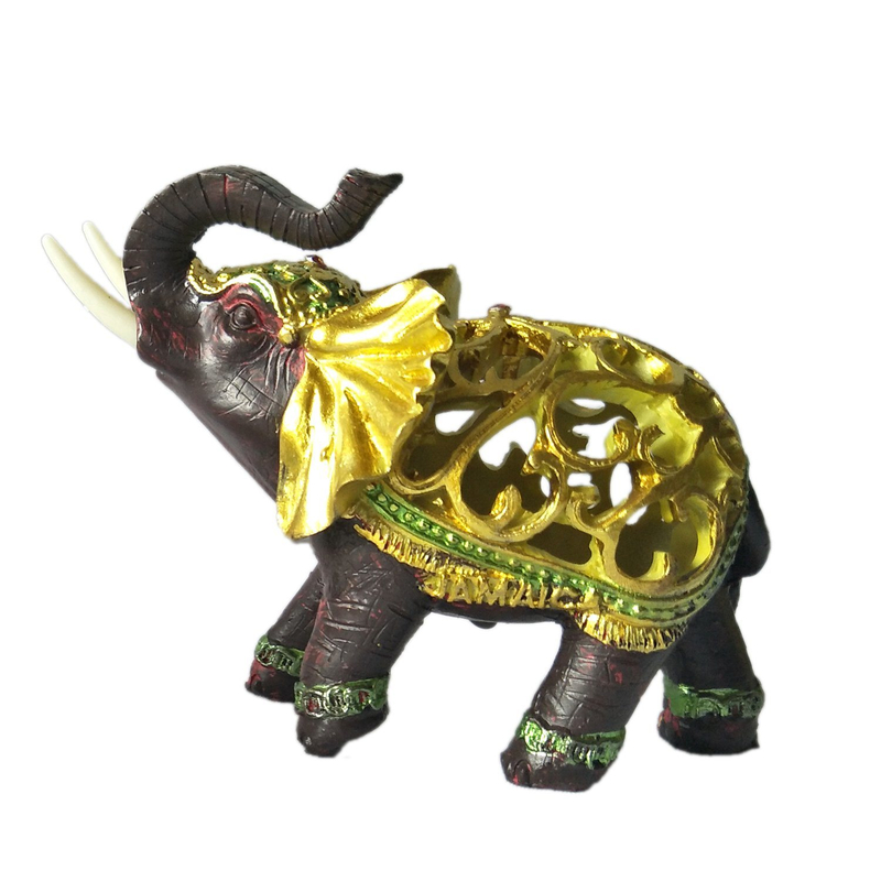 Polyresin Craft Home Decorative Retro Resin Elephant Statues Manufacturer