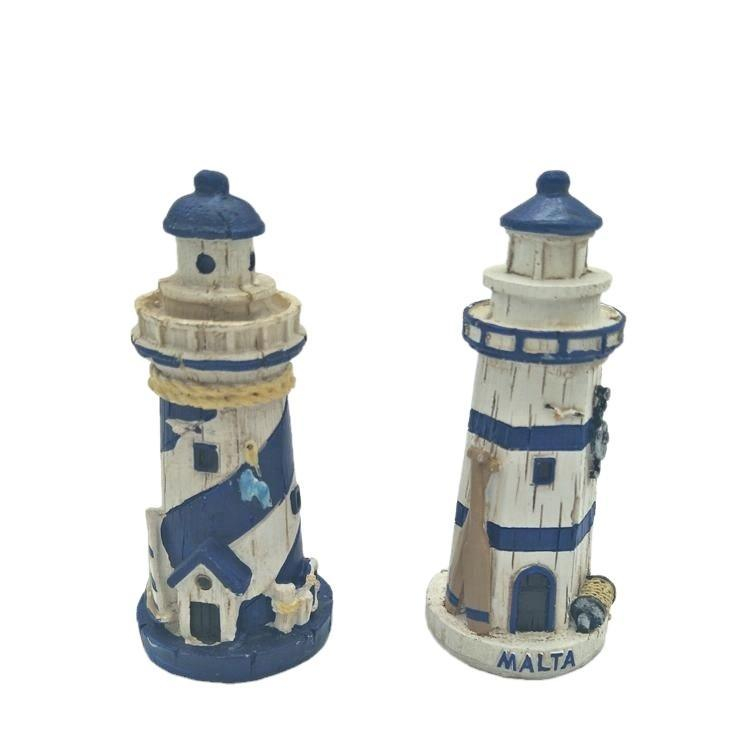 Nautical Craft Home Decorative Resin Lighthouse Statue for Souvenir