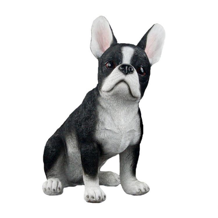 Wholesale Resin Cute Dog Figurine French Bulldog Statue for Home Decor