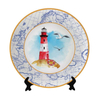 Customized Printed Country City Ceramic Souvenir Plates with Logo