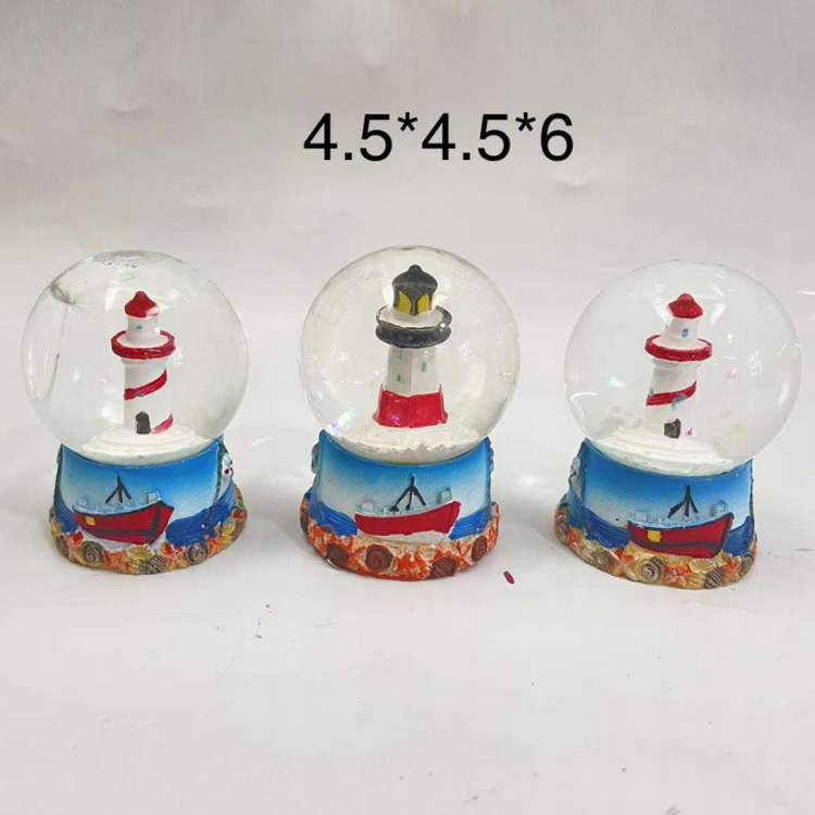 Custom Resin Travel Gift Dolphin Nautical Sailboat Lighthouse Croatia Souvenir Snow Globe