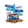 Custom Logo Resin Printing Color House Shape Magnet British Seaside Town Resort Weymouth Souvenir Fridge Magnet