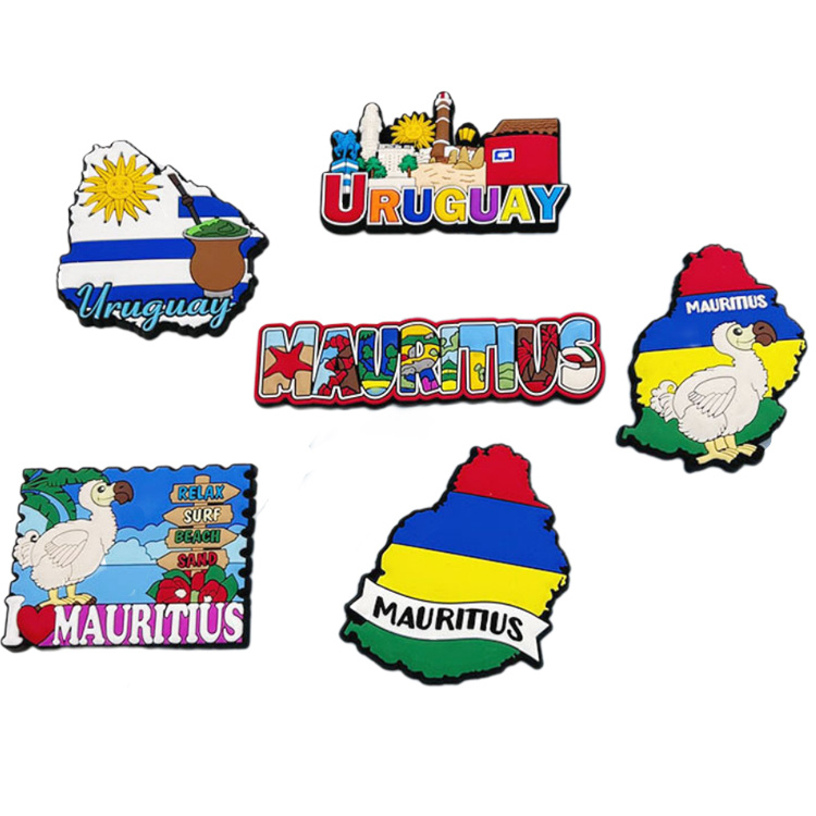 Customized Embossed Logo Tourist Souvenir 3D Soft PVC Rubber Fridge Magnet PVC Ref Magnet