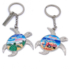 Customized Logo Tourist Souvenir Sea World Metal Enamel Sea Animal Octopus Keychains