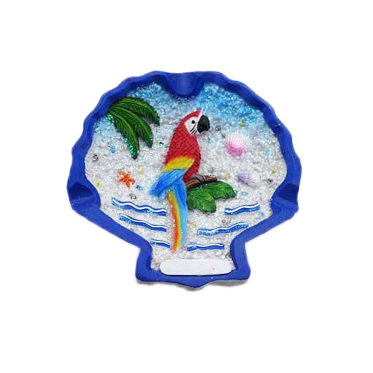 Custom Logo Resin Craft Seashell Ashtray