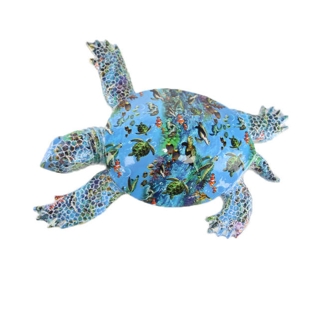 Custom Multicolor Beach Souvenir Home Decor Resin Sea Turtle Figurine