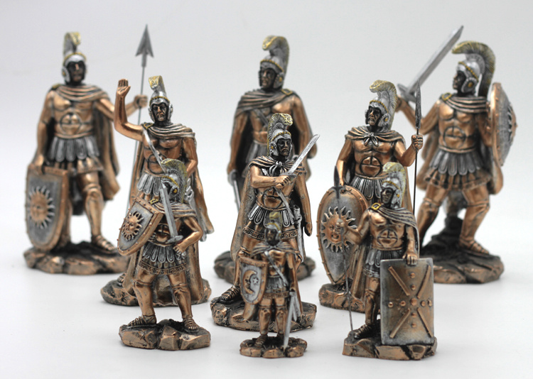 Custom Resin Character Statue Greek Samurai Ancient Greece Warrior Figurines