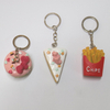 Creative Custom Shape Hamburger Food Resin Keychain for Gift