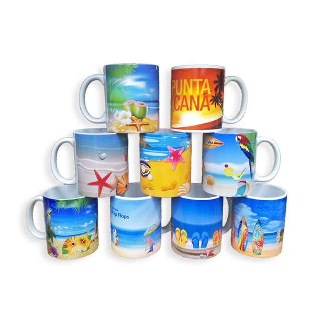 Wholesale Souvenir Ceramic Coffee Cup Custom City Tourist Souvenir Cup