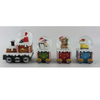 Unique Mini Resin Christmas Train Snow Globe for Kids Holiday Gift