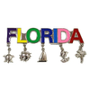 Custom Miami Florida Beach Tourist Souvenir Pendant Metal Fridge Magnet with Charms