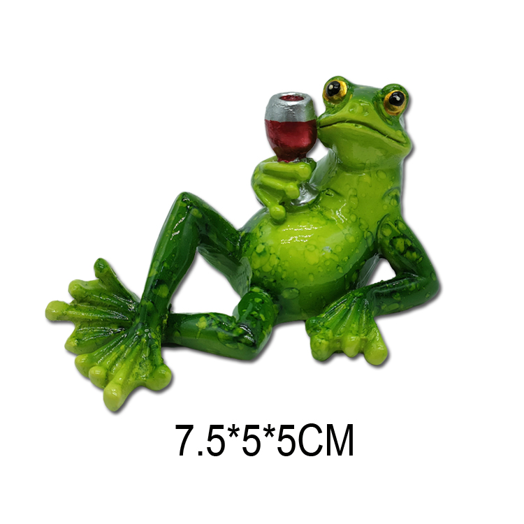 Wholesale Animal Creative Home Decor Funny Yoga Frog Statue Resin Frog Figurine