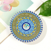 Round Shaped Plate Fridge Magnet Custom Printed Ceramic Magnets Evil Eye Souvenir Ceramic Fridge Magnet