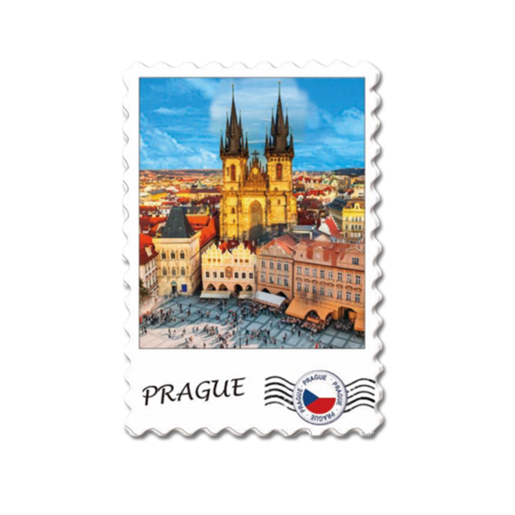 Customized Logo Resin Printing City Landscape Belgium Souvenir Gent Fridge Magnet