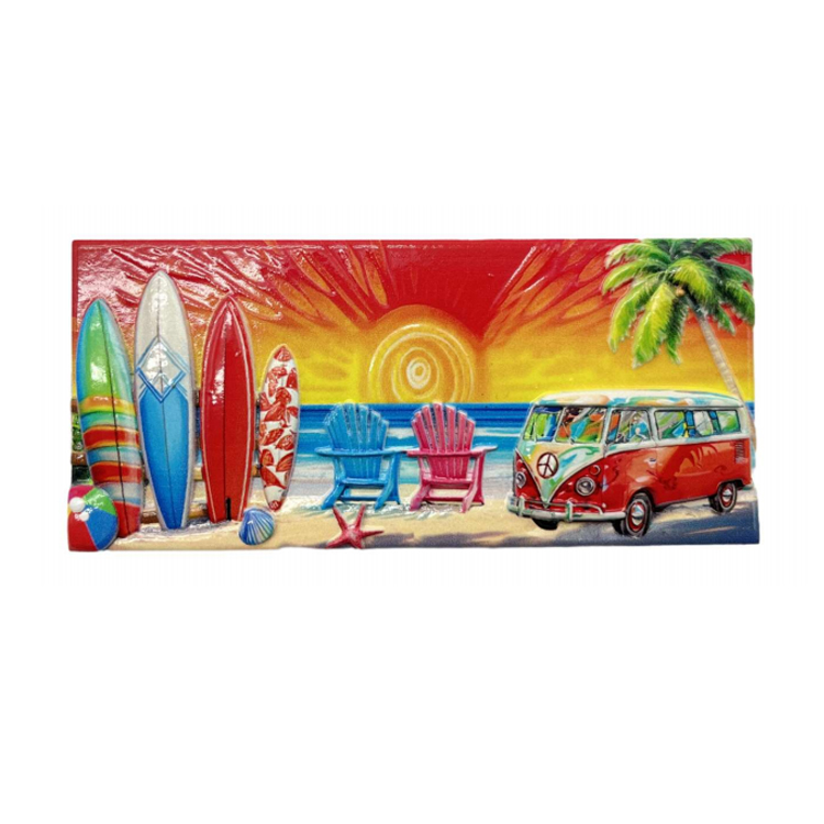 Customized Logo France Beach Surf Saint Tropez Resin Magnet St.Tropez Souvenir Fridge Magnet