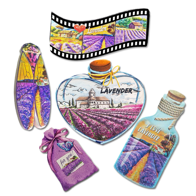 France Resin Refrigerator Magnet Lavender Provence Souvenir Fridge Magnet