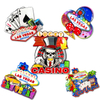 Factory Custom Logo Epoxy MDF Wooden USA Michigan Detroit Souvenir Fridge Magnet