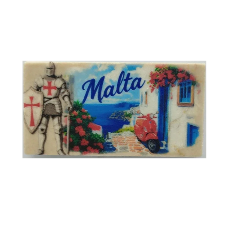 Custom logo Printing Malta Gifts Resin Magnet Gozo Malta Souvenir Fridge Magnet