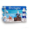 Custom Logo Resin Printing Nice France Souvenir Cote d Azur Fridge Magnet